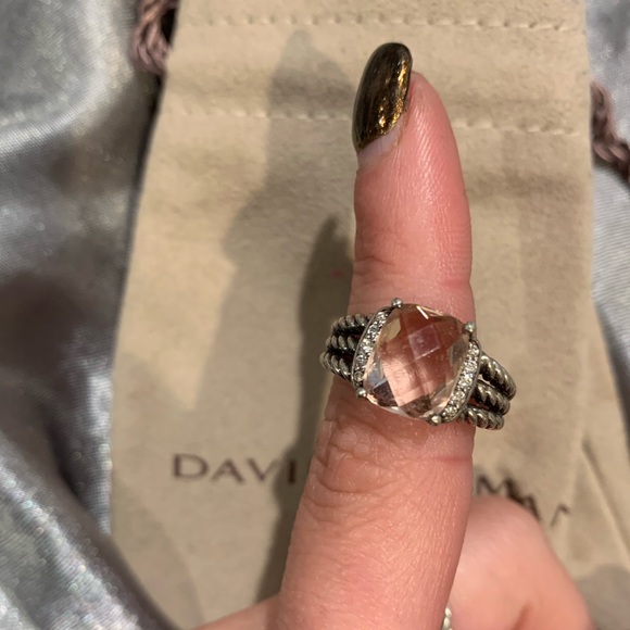 David Yurman Jewelry - Authentic Petite Wheaton Ring Morganite